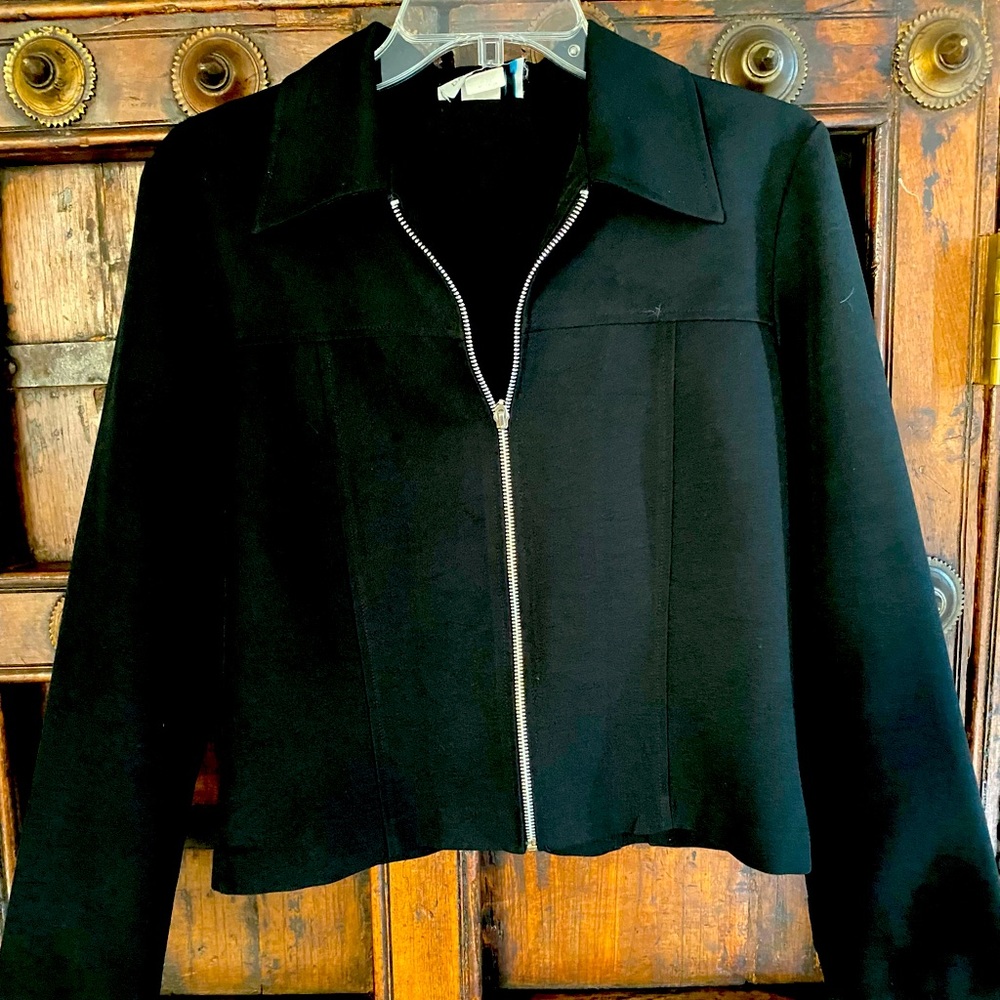 Danielle B black zip up jacket